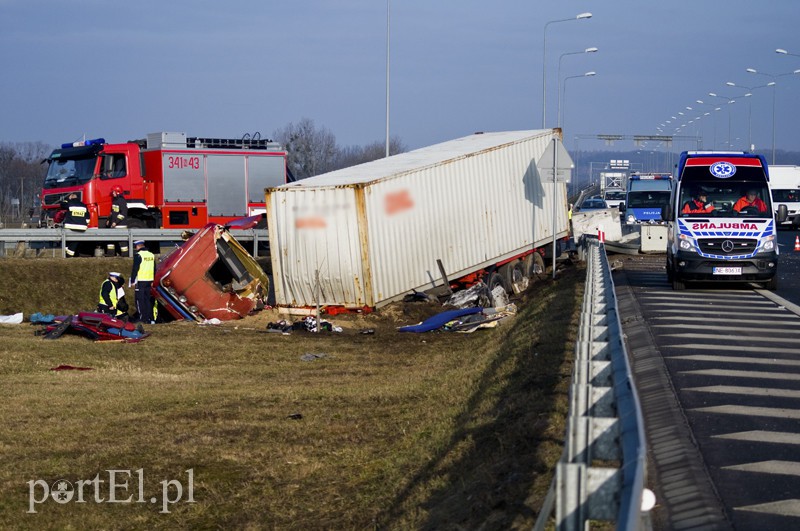  Wypadek tira na  zdjęcie nr 123167