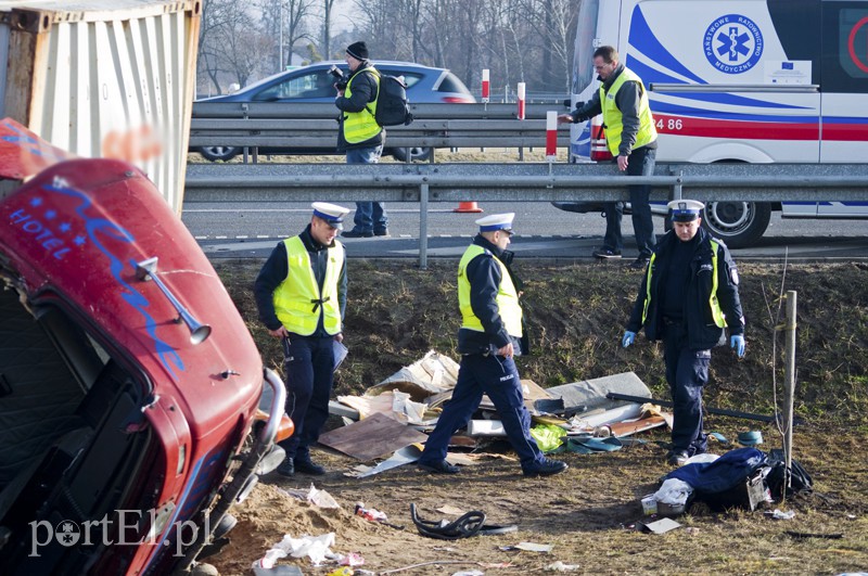  Wypadek tira na  zdjęcie nr 123177