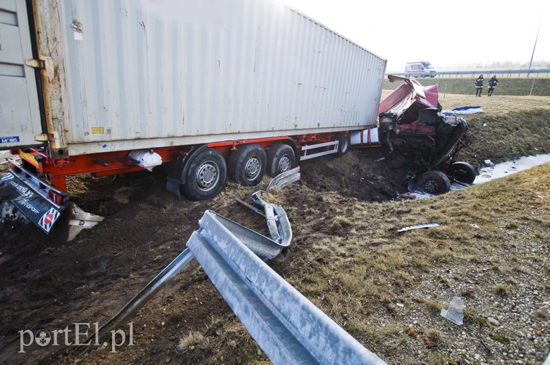  Wypadek tira na  zdjęcie nr 123178