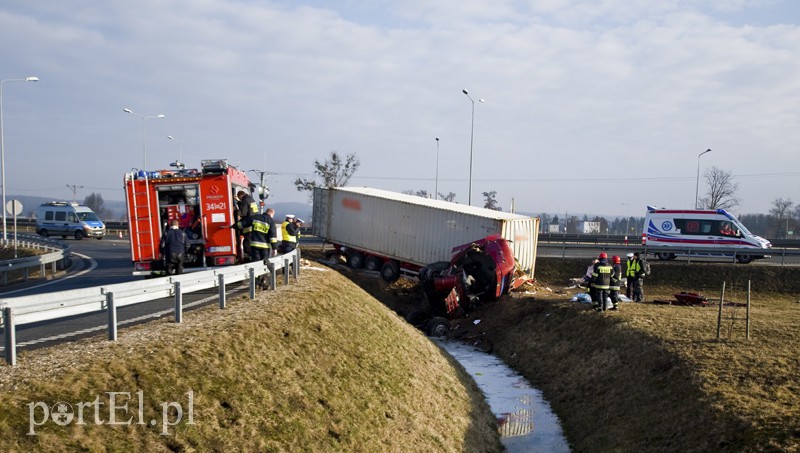  Wypadek tira na  zdjęcie nr 123164