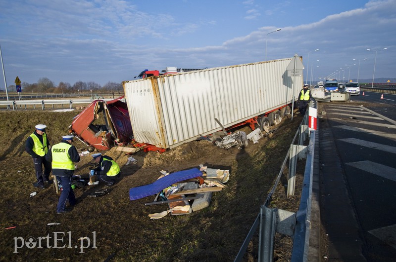  Wypadek tira na  zdjęcie nr 123169