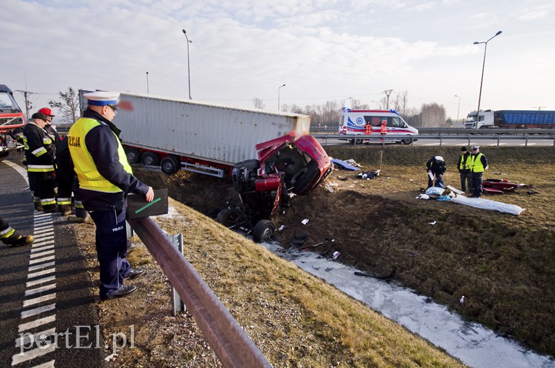  Wypadek tira na  zdjęcie nr 123161