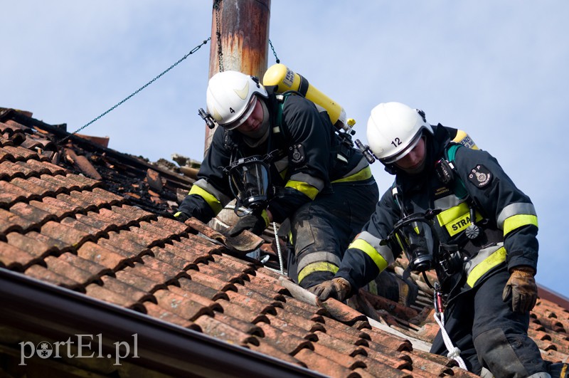  Pożar poddasza w Gronowie Elbląskim zdjęcie nr 124063