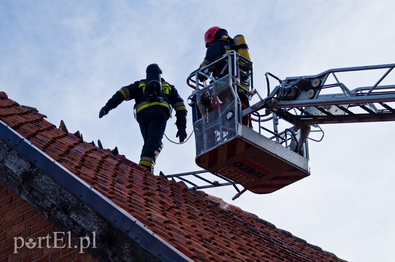  Pożar poddasza w Gronowie Elbląskim zdjęcie nr 124066