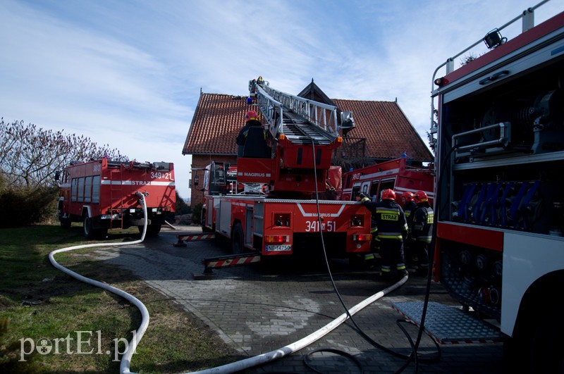  Pożar poddasza w Gronowie Elbląskim zdjęcie nr 124067