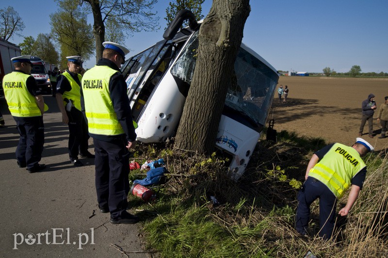  Autobus uderzył w drzewo. Są ranni zdjęcie nr 126886