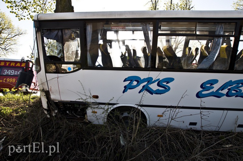  Autobus uderzył w drzewo. Są ranni zdjęcie nr 126889