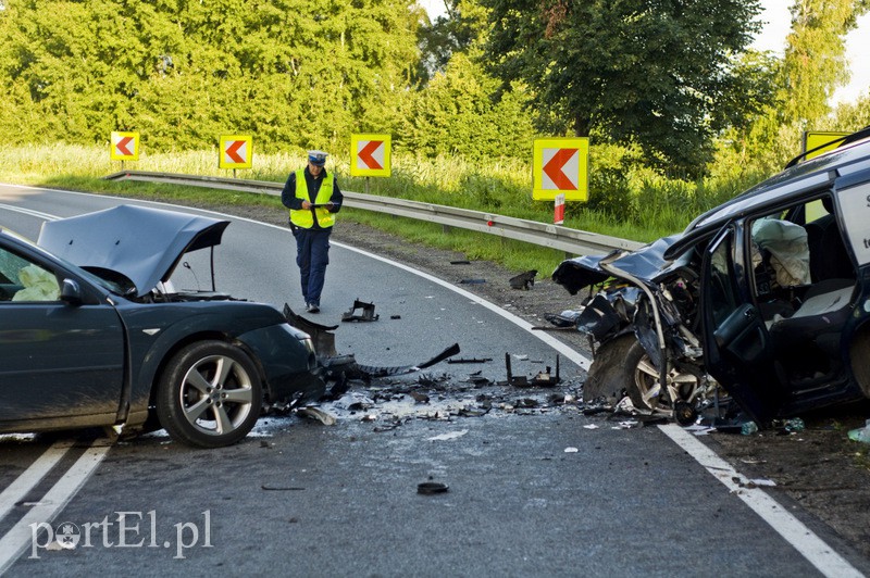  Czołowe zderzenie pod Elblągiem zdjęcie nr 132466