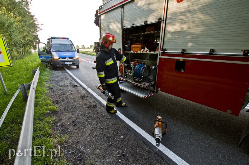 Elbląg  Czołowe zderzenie pod Elblągiem
