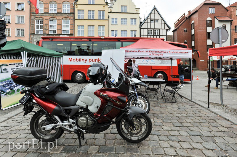 Elbląg Krwiodawcy na motocyklach i z sercem na dłoni
