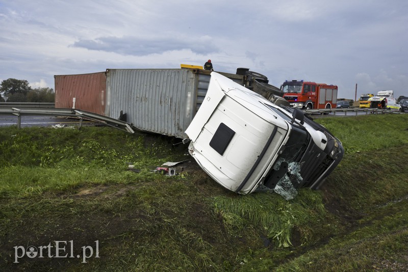 Tir zablokował ruch na siódemce zdjęcie nr 136540