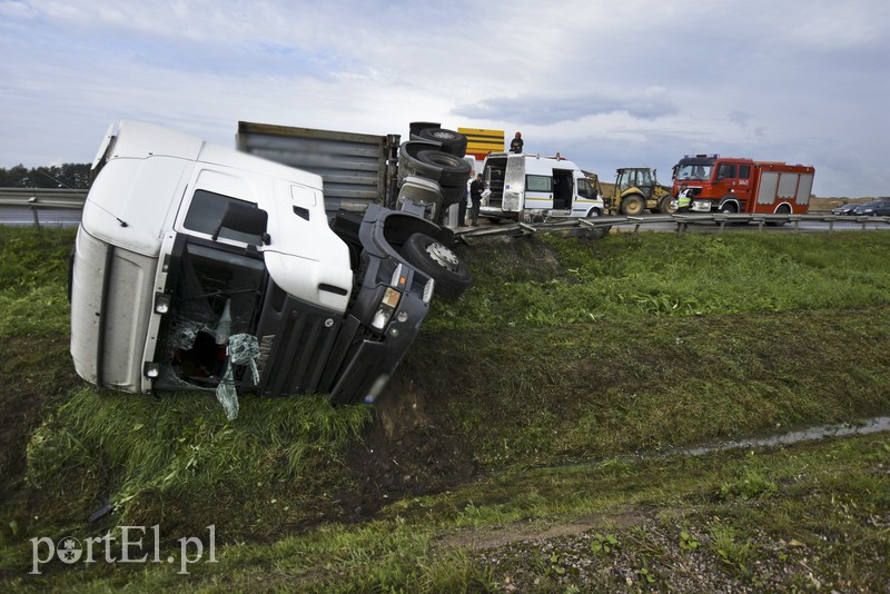 Tir zablokował ruch na siódemce zdjęcie nr 136541