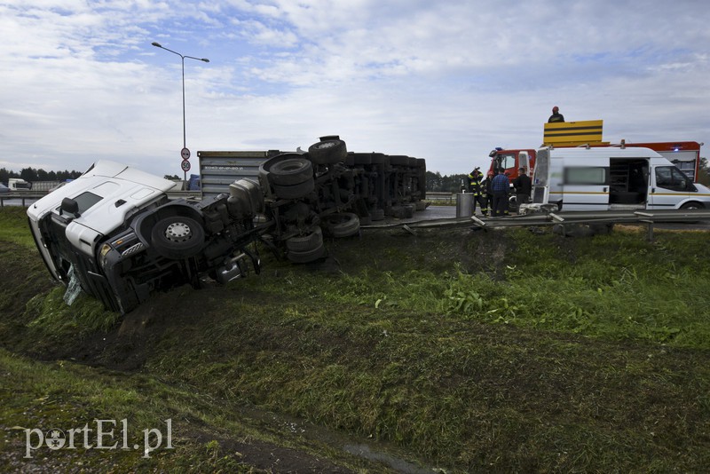 Tir zablokował ruch na siódemce zdjęcie nr 136542