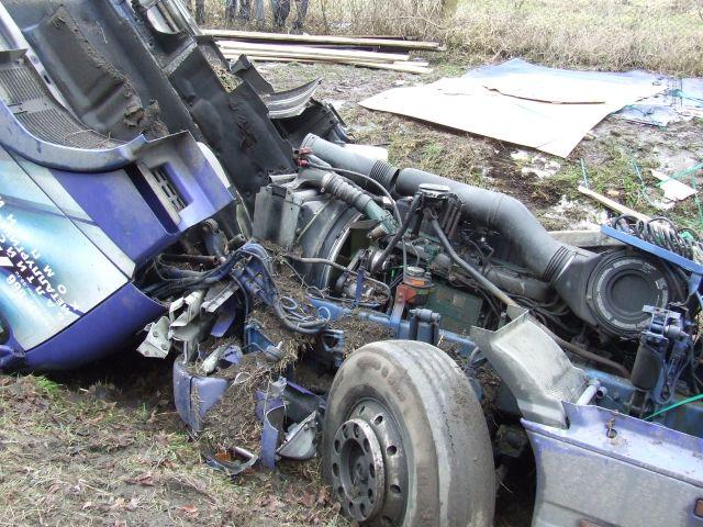 Elbląg TIR w rowie