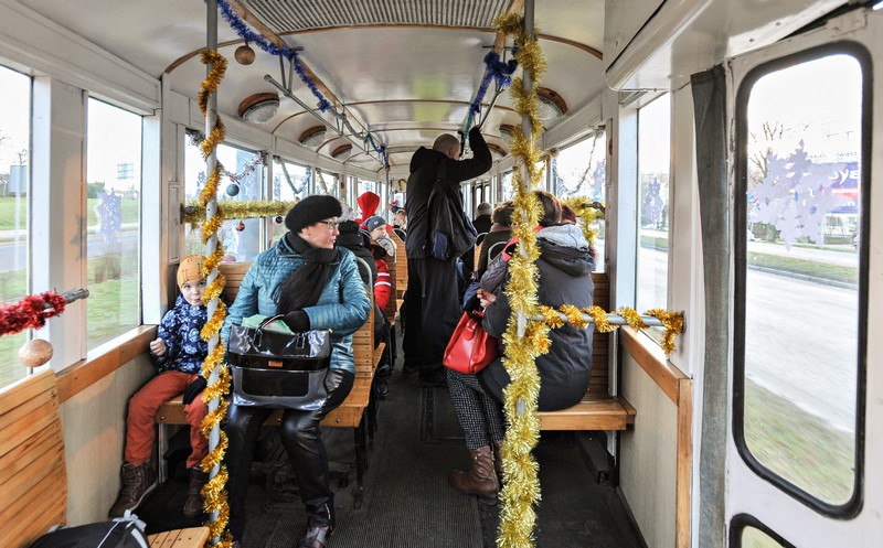 Elbląg Mikołajkowy tramwaj