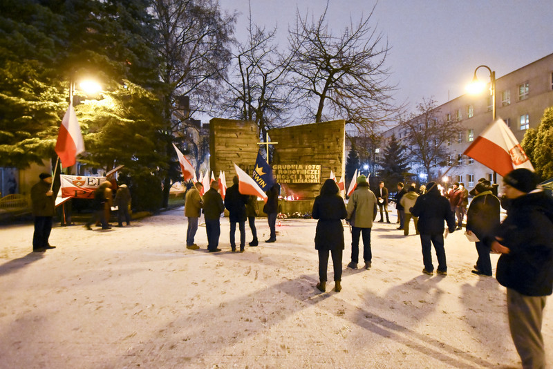 Elbląg Spokojne obchody narodowców
