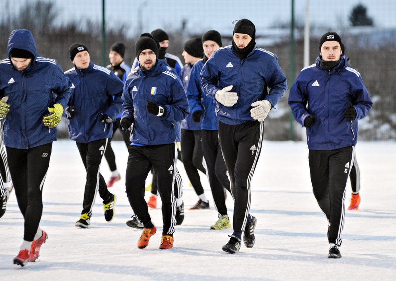 W śniegu i na mrozie, czyli pierwszy trening Olimpii zdjęcie nr 142771