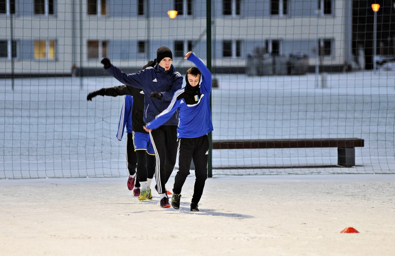 W śniegu i na mrozie, czyli pierwszy trening Olimpii zdjęcie nr 142773