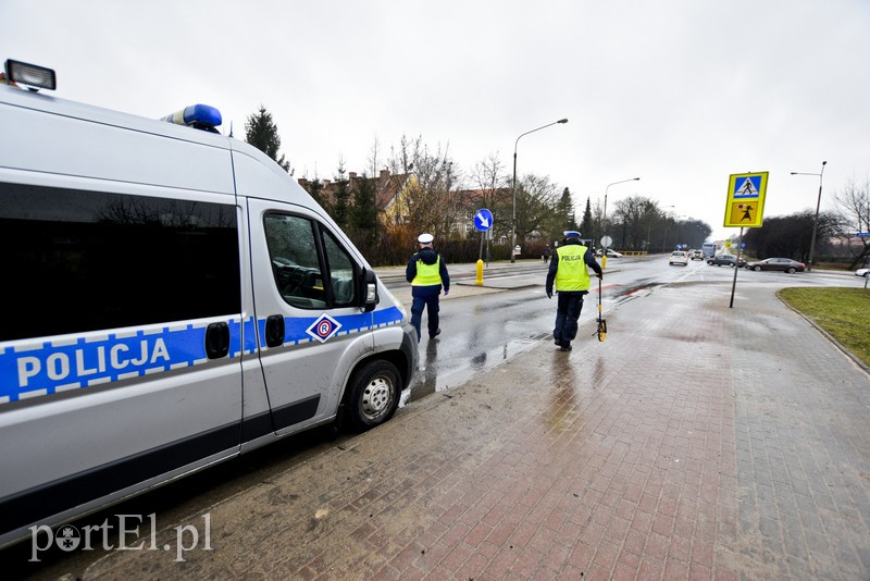 Elbląg Potrącenie na Piłsudskiego