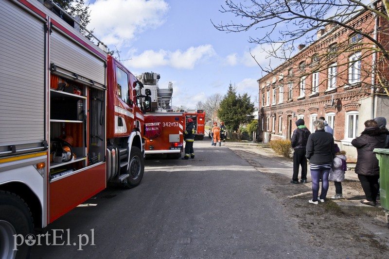 Elbląg Pożar mieszkania przy ul. Stawidłowej