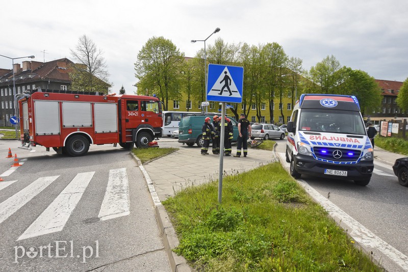 Rowerzysta potrącony na skrzyżowaniu ul. Łęczyckiej i Rawskiej zdjęcie nr 151940