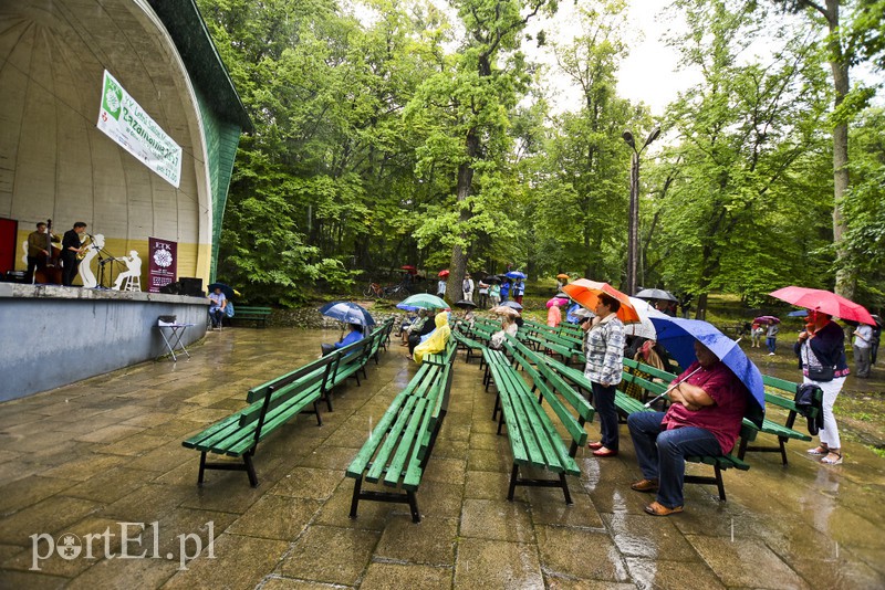 Elbląg Jazz w strugach deszczu