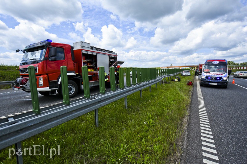 Elbląg Uderzył w barierki na drodze w kierunku Gdańska