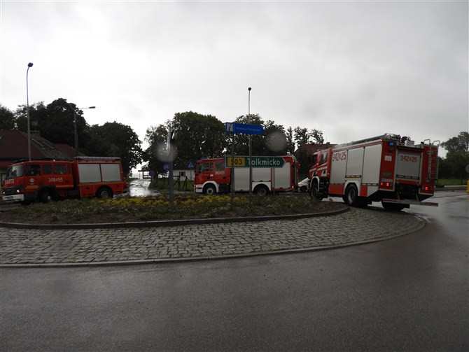 Elbląg Ulewa w Suchaczu