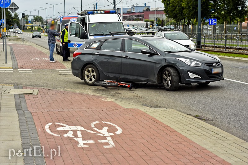 Elbląg Potrącenie rowerzysty