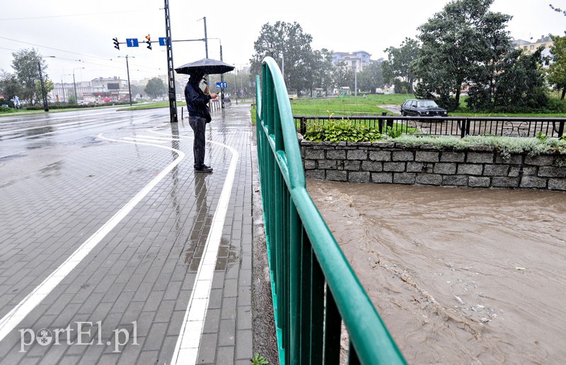 Elbląg i region walczy z ulewą. Najgorzej jest na Związku Jaszczurczego zdjęcie nr 160756