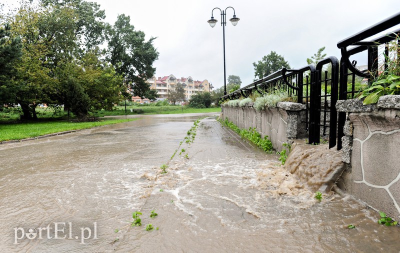 Elbląg i region walczy z ulewą. Najgorzej jest na Związku Jaszczurczego zdjęcie nr 160757