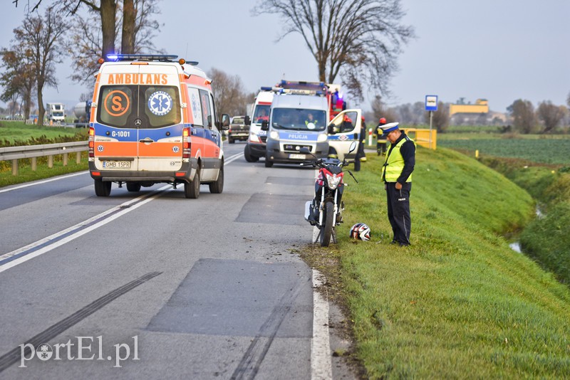 Zderzenie ciężarówki z motorowerem zdjęcie nr 162851