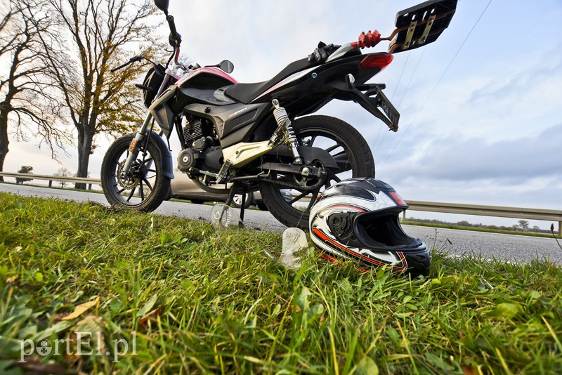 Zderzenie ciężarówki z motorowerem zdjęcie nr 162847