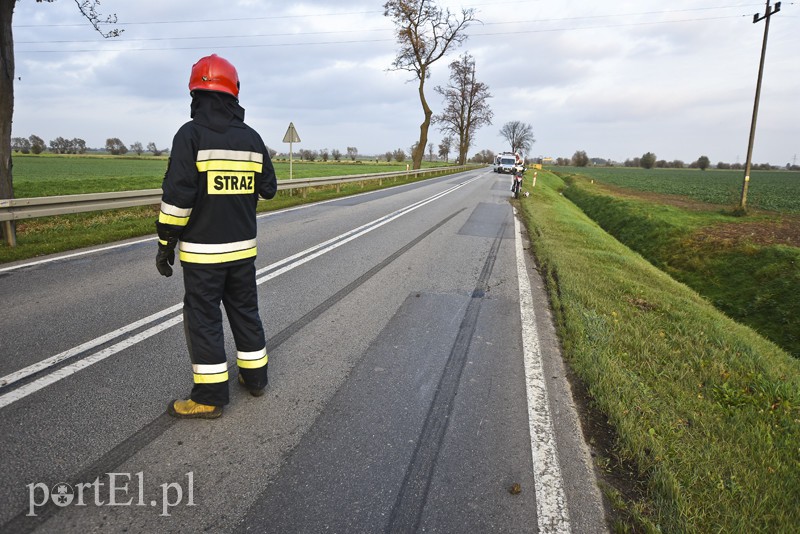 Zderzenie ciężarówki z motorowerem zdjęcie nr 162848