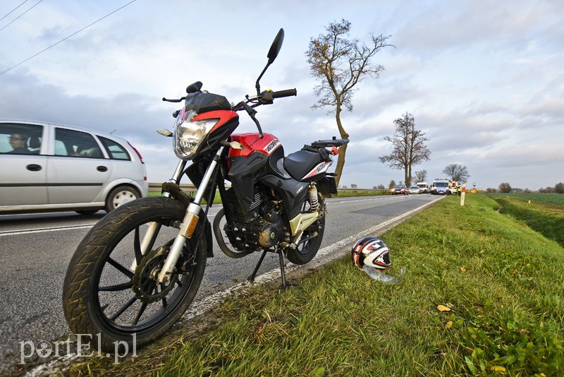 Zderzenie ciężarówki z motorowerem zdjęcie nr 162845