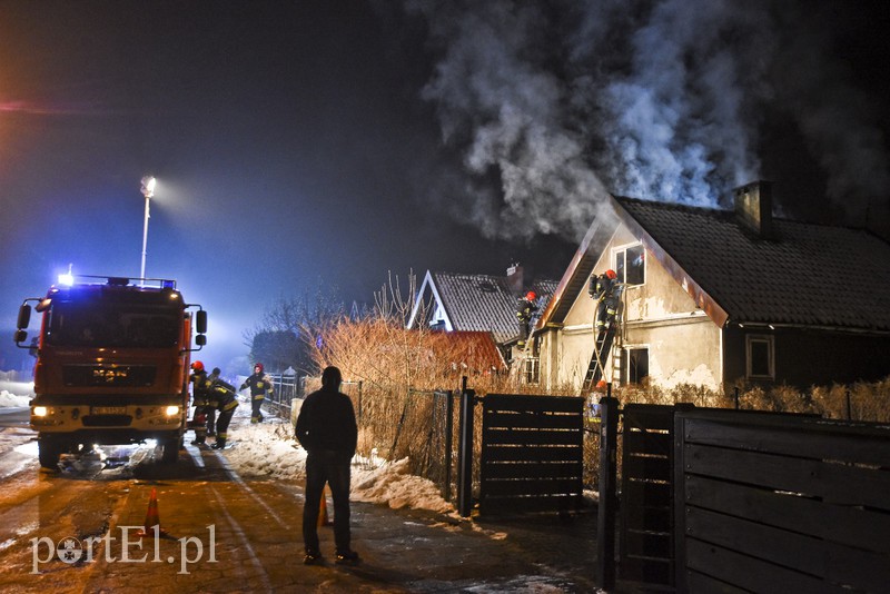 Pożar domku jednorodzinnego przy ul. Niborskiej zdjęcie nr 169978