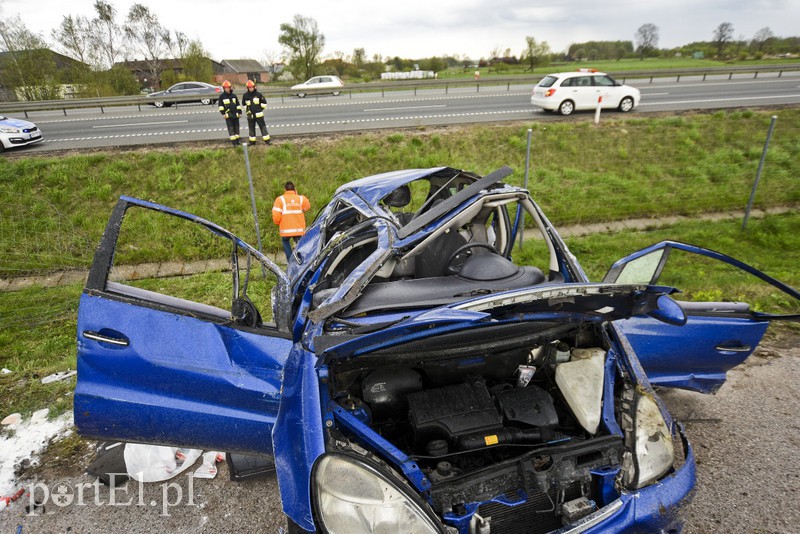 Dachowanie na s7 pod Pasłękiem zdjęcie nr 174052