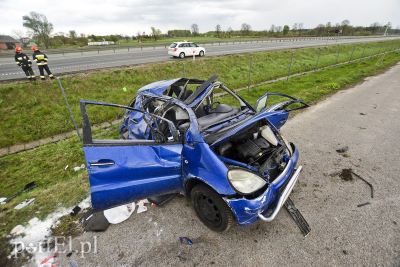 Dachowanie na s7 pod Pasłękiem zdjęcie nr 174049