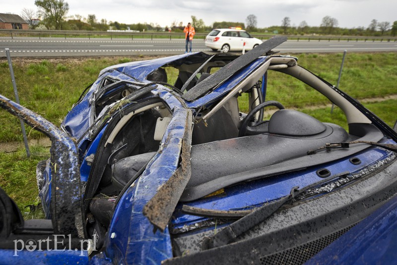 Dachowanie na s7 pod Pasłękiem zdjęcie nr 174054