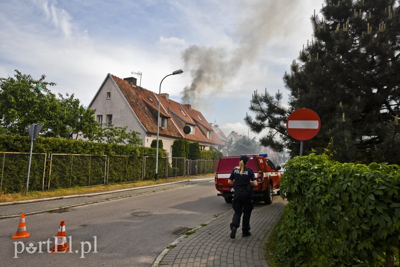 Elbląg Pożar na Zatorzu