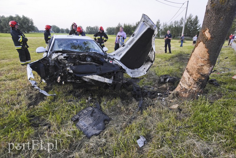 Zasnął za kierownicą i uderzył w drzewo zdjęcie nr 176203