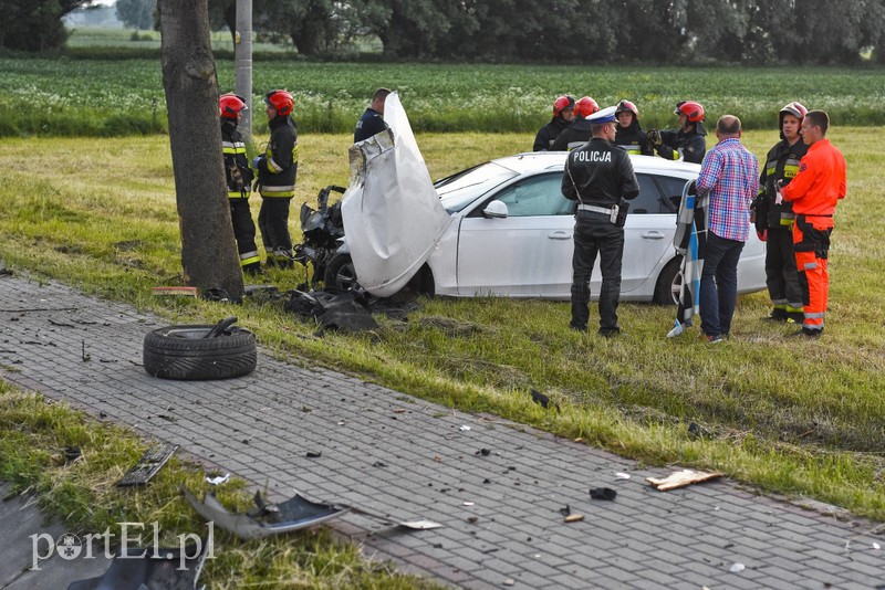 Zasnął za kierownicą i uderzył w drzewo zdjęcie nr 176197