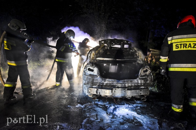 Infiniti spłonęło doszczętnie przy S22 zdjęcie nr 176476