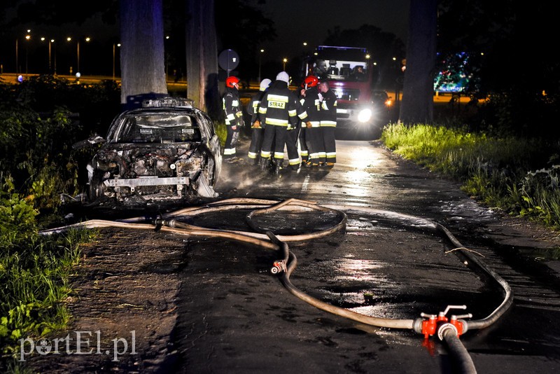 Infiniti spłonęło doszczętnie przy S22 zdjęcie nr 176481