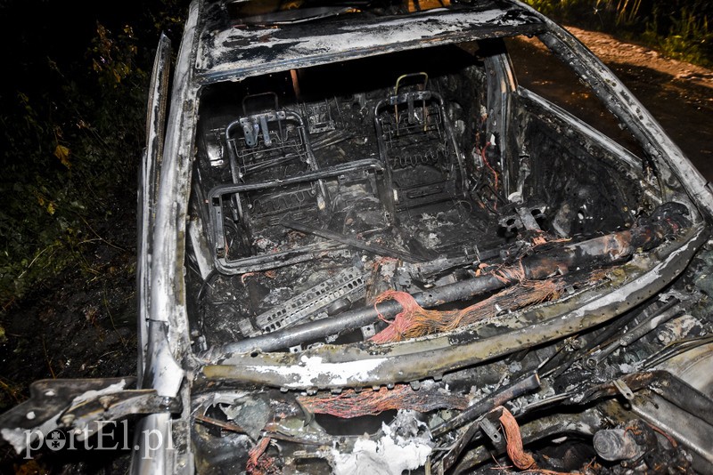 Infiniti spłonęło doszczętnie przy S22 zdjęcie nr 176480