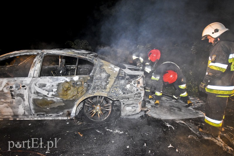Infiniti spłonęło doszczętnie przy S22 zdjęcie nr 176468