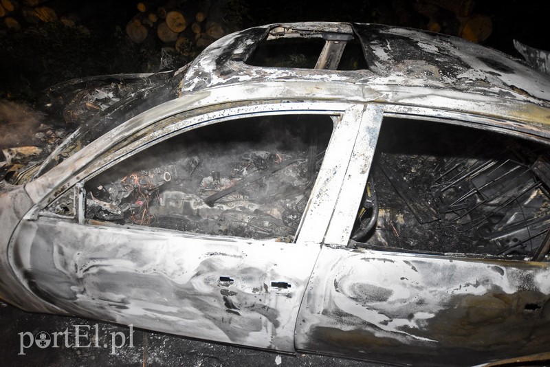 Infiniti spłonęło doszczętnie przy S22 zdjęcie nr 176469
