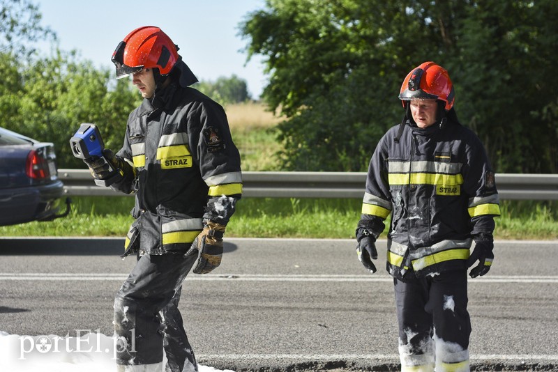 Pożar samochodu na drodze nr 22 zdjęcie nr 177432