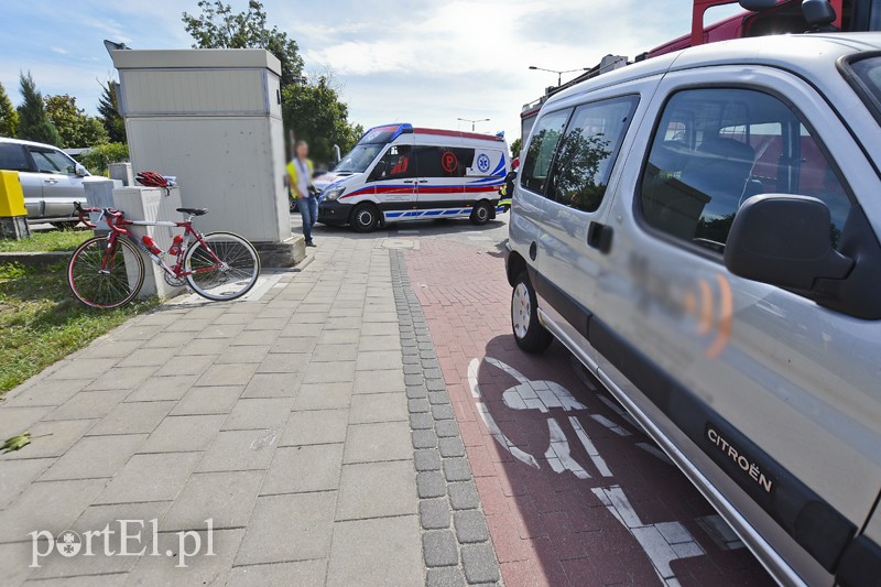 Potrącenie rowerzysty na ul. Browarnej zdjęcie nr 182371