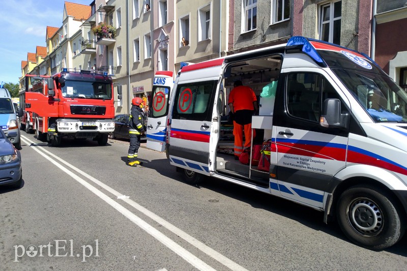 Zderzenie na skrzyżowaniu, motocyklista w szpitalu zdjęcie nr 182649